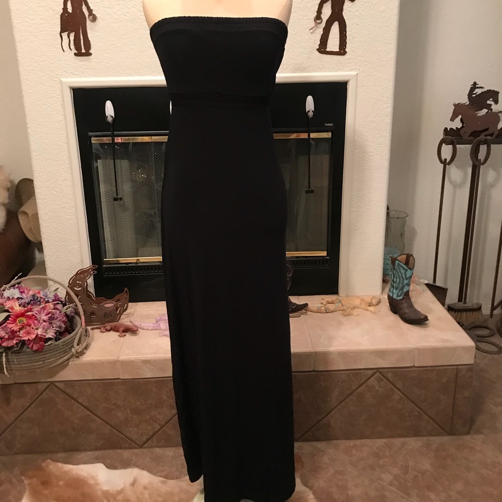 Black maxi dress